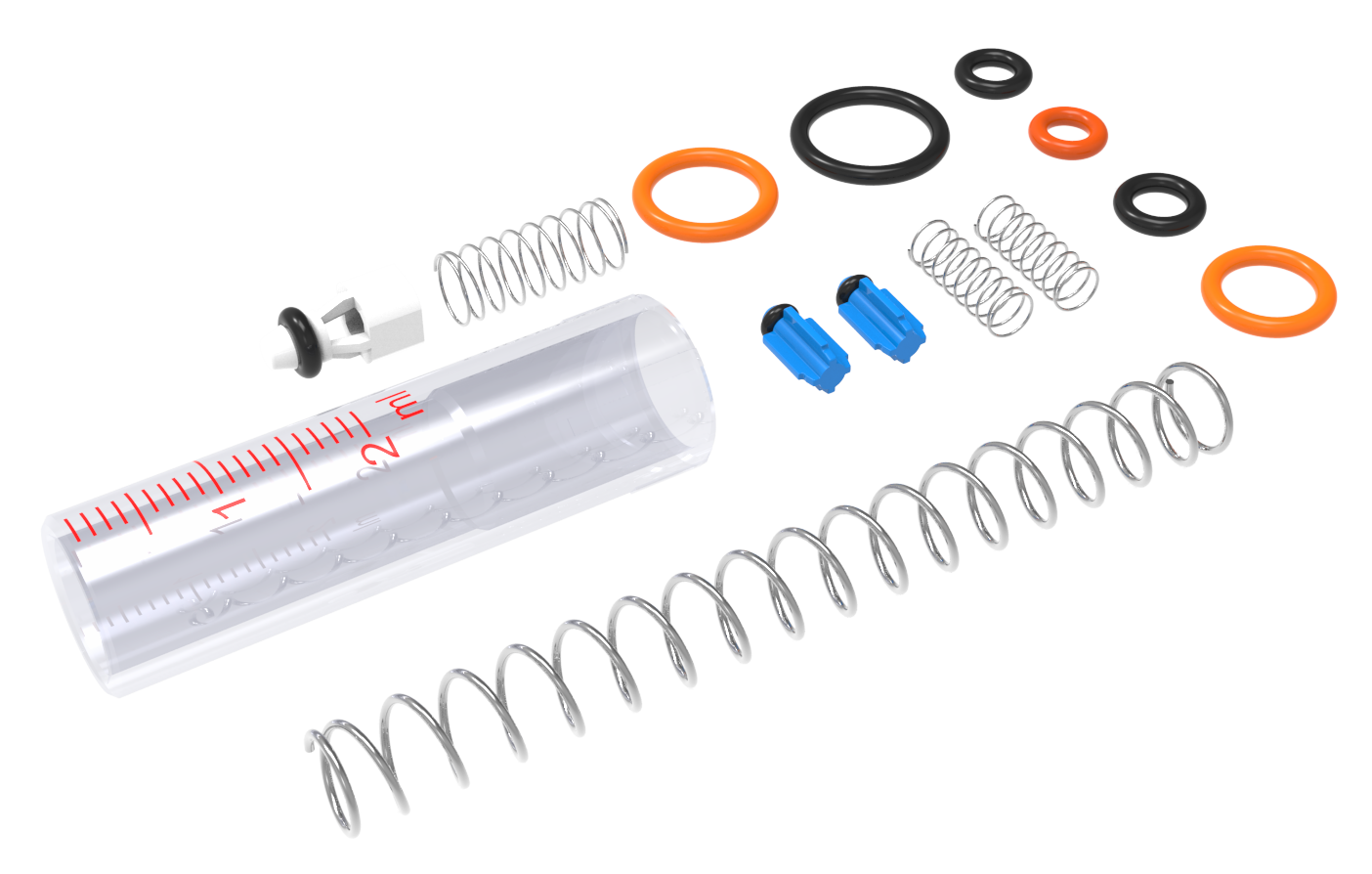 Phillips 2mL Metal Tube Fed & Bottle Mount Injector Major Service Kit